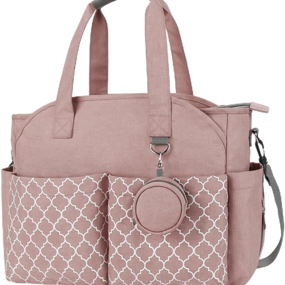 Elegant Pink Women's Baby Bag